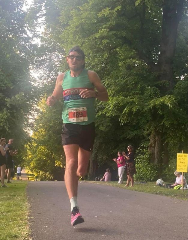 Lee Stopford at the finish of this week’s Summer Sizzler