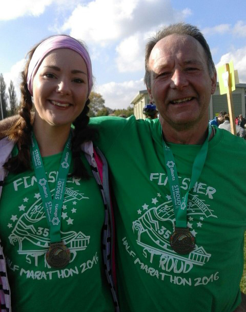 Jeff Waters with his daughter, Rebecca