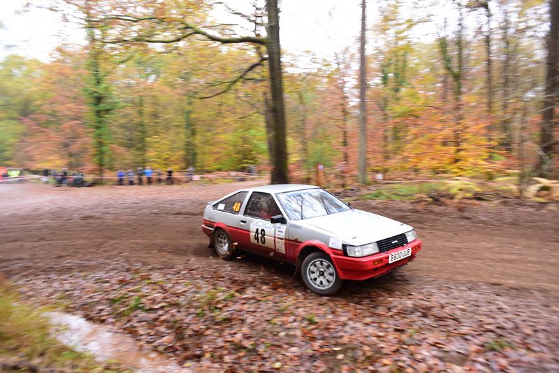 Graham Waite and Elwyn Manuel in the Wyedean Stages Rally in 2016. Picture Paul Mitchell @ fstop-photography