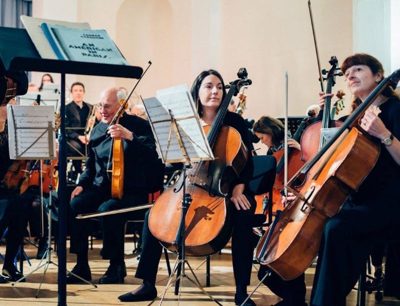 The Cheltenham Philharmonic Orchestra during a recent concert.