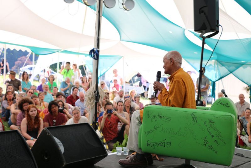 Satish Kumar at the 2017 festival