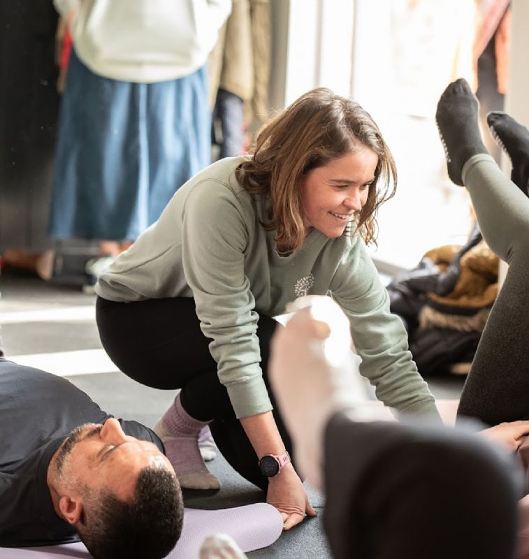 Emma Salter runs a health and wellbeing business in a converted barn at Sandfield Farm