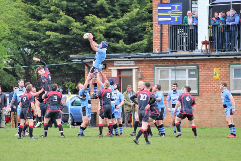 Action from last season’s Senior Cup final in which Cheltenham beat Cheltenham North. Picture, www.bfdrones.org