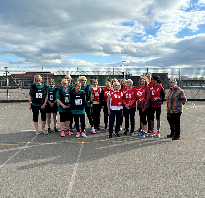 Walking netball can be played by people of all ages