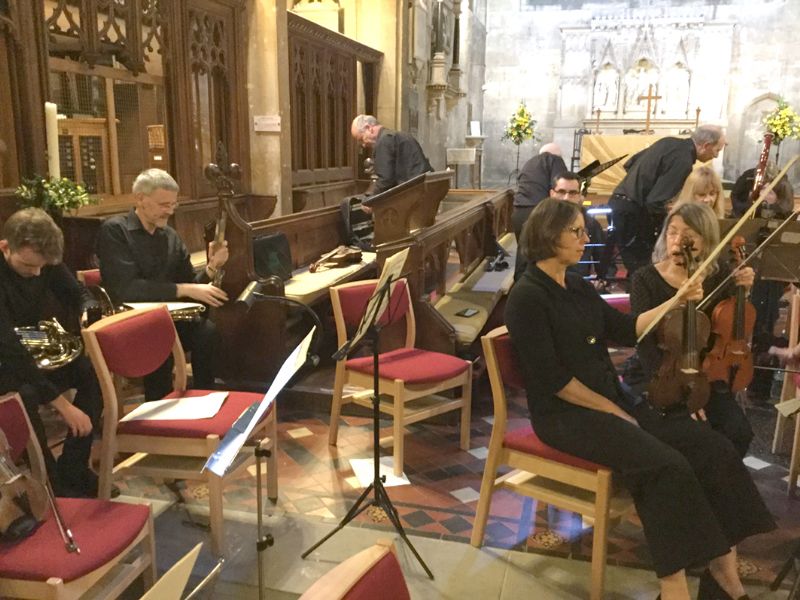 The Philharmonia during rehearsal