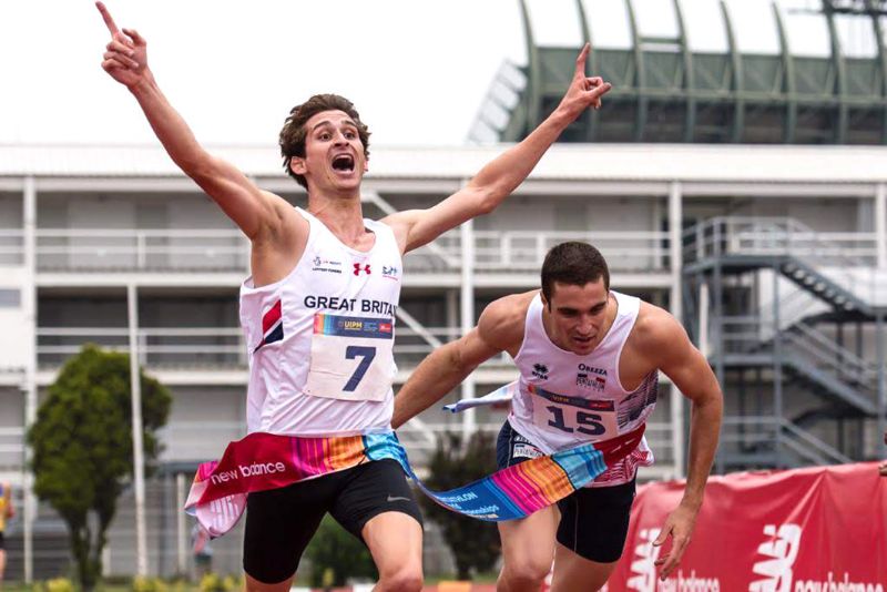 Jamie Cooke winning gold in Mexico. Picture, Nuno Goncalves