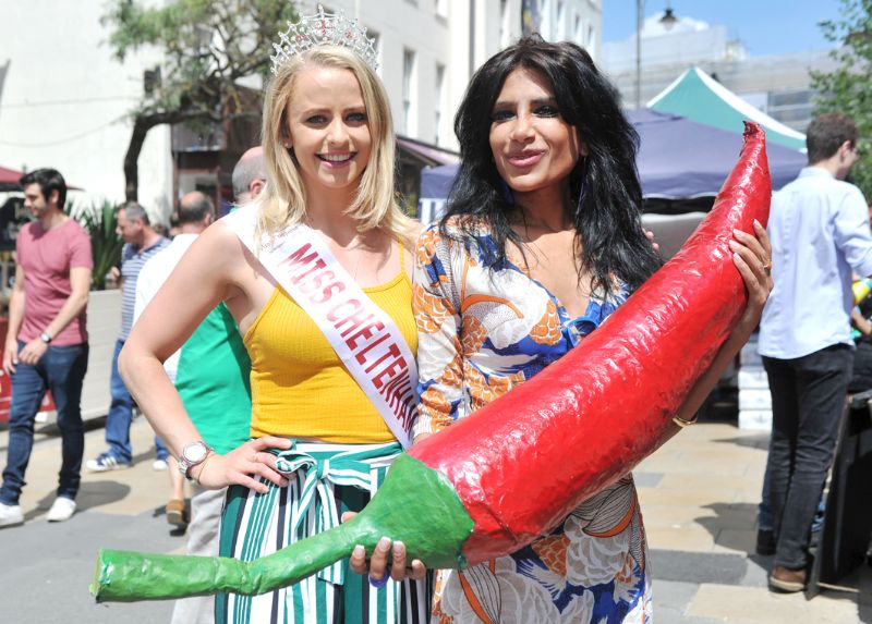 Last year’s winner Clash of the Titans winner Shahina Waseem with Miss Cheltenham Katy van Hemelryk