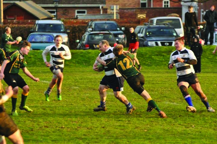 Alex Ayres (centre) with Ben Hawker and Wayne Hopson of Smiths