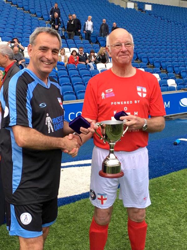 Stuart Langworthy, left, with Tommy Charlton