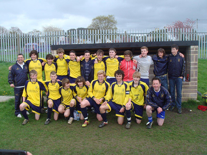 The Southside Wildcats Under-16s champions who were managed by Steve Pitman back in the day