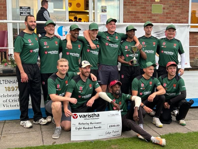 Hatherley Hurricanes are the winners of the Cheltenham Premier T20