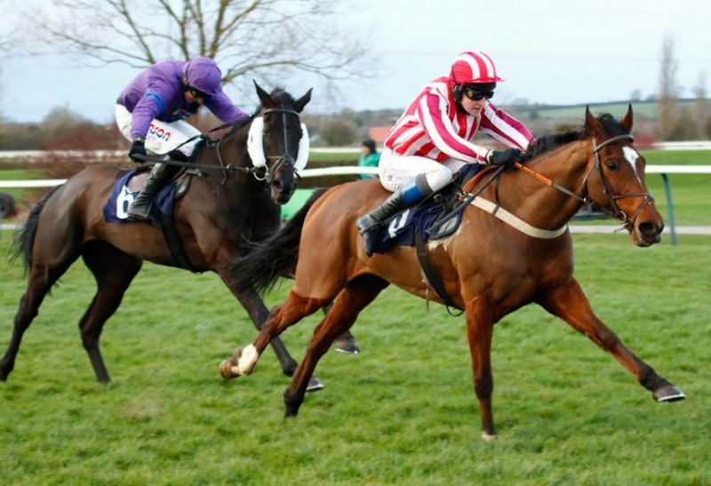 Boher Lad with Stan Sheppard on board winning at Southwell