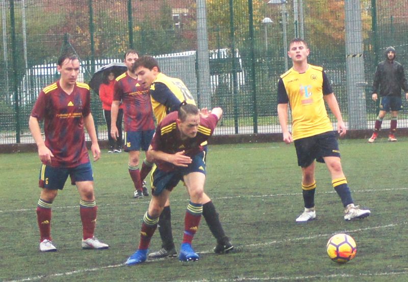 Action from Cheltenham United against Southside Star Reserves