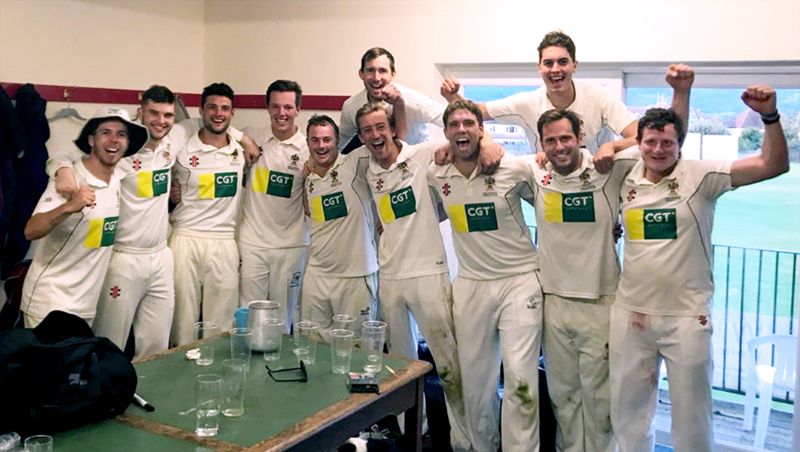 Cheltenham celebrate their title success