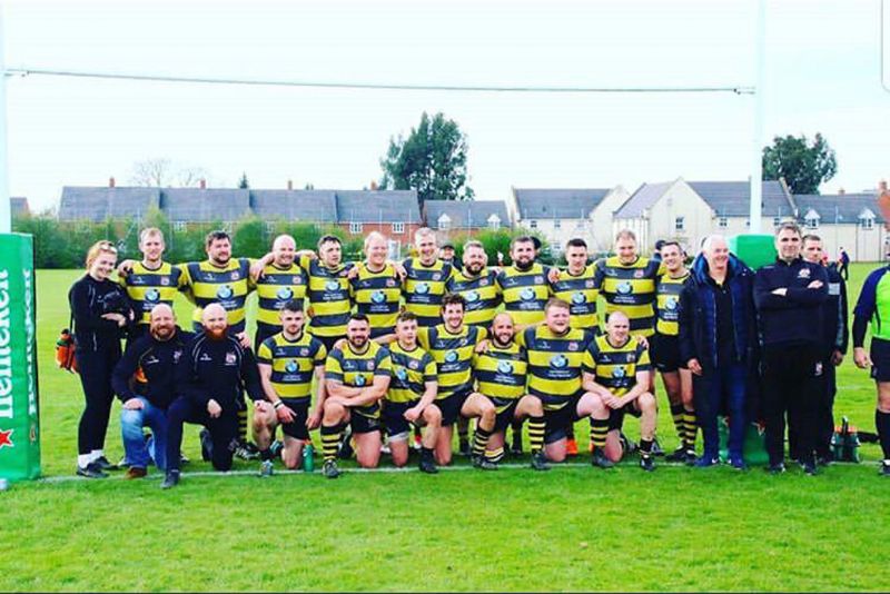 Tewkesbury after their win over Cheltenham Civil Service