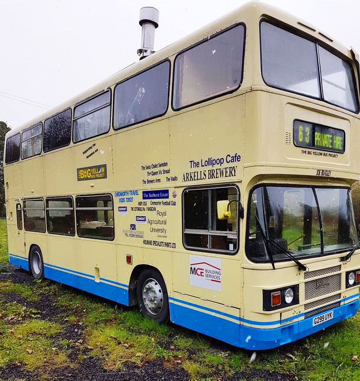 The Big Yellow Bus can be found near the leisure centre in Cirencester