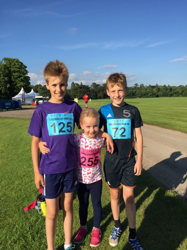 Archie, left, with Eleanor and Henry