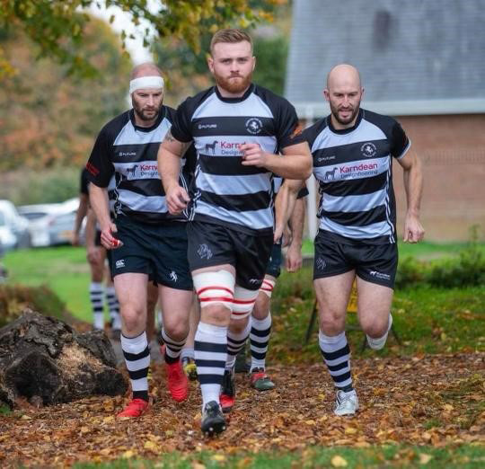 Jim Wood, centre, who took over as captain of Stow at the start of last season, pictured with Richard Huggett and Jamie Gibbs