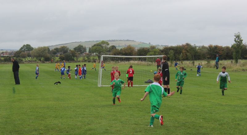 Leckhampton celebrate a goal