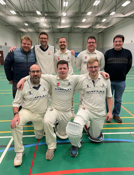 Cheltenham Civil Service. Back row, from left: Ben Gaskin, George Leadbetter, Brad Attwood, Craig Baker, Mike Turner (scorer). Front row, from left: Steve Bridge, Robbie Baker, Callum Wilson.