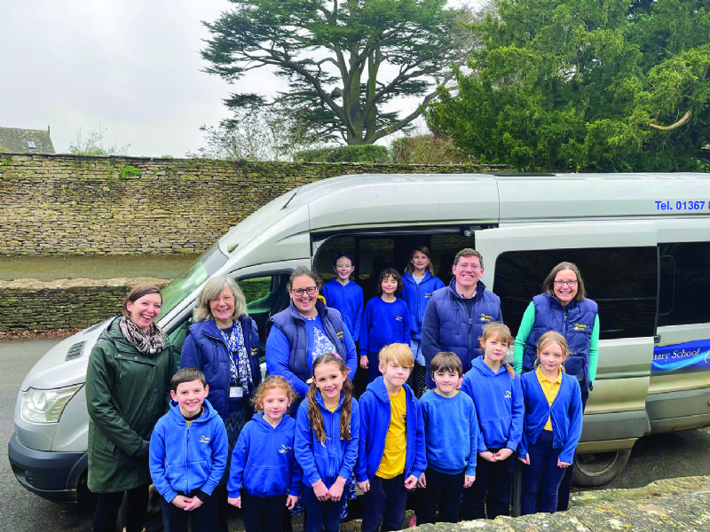 Teachers, parents and pupils at Southrop Primary School are  hoping to buy the minibus the school currently leases