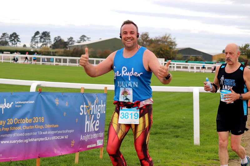 Julian Goodwin in the Cheltenham Half Marathon