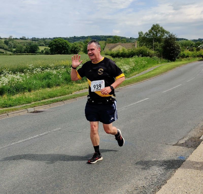 Tom Lee enjoyed the Tewkesbury Half Marathon