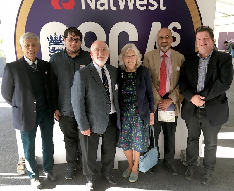 Gloucestershire’s OSCAs winners, from left, Dipak Basu, Samuel Huntley, Roger Neck, Elisabeth Skinner, Jeff Chandra and Martin Fowke