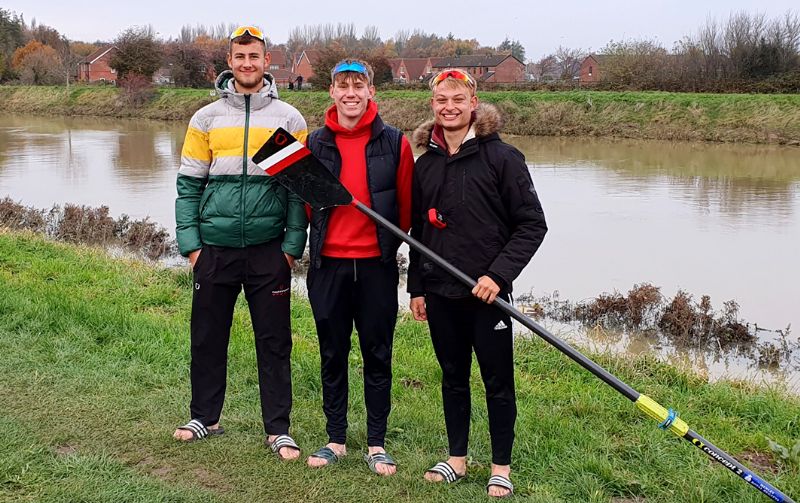 From left, Fergus Woolnough, George Reed and James Toynton