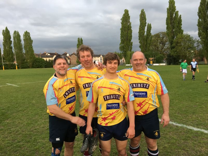 From left, Jack Harvey, front, with, from left, Dave Parry, Rich Harvey and Dave Mitchell