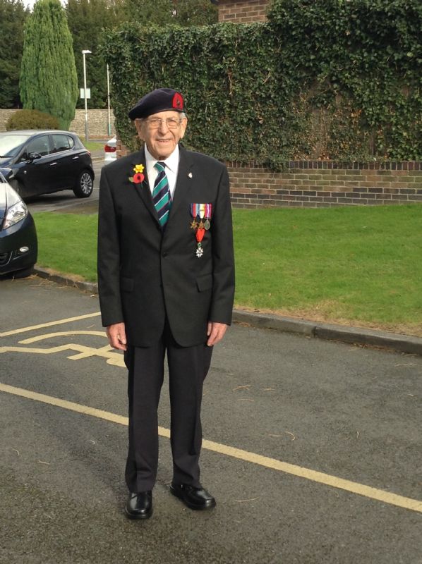 John Hyde with his medals