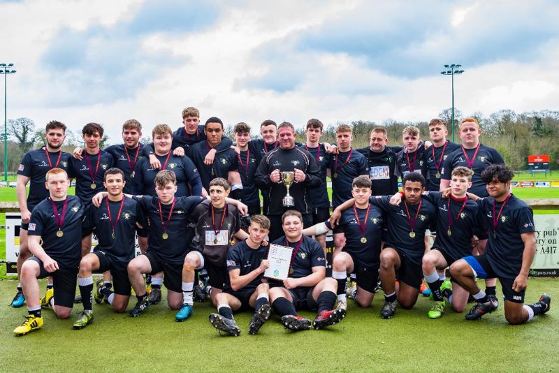 Matson Under-17s celebrate winning the County Cup. Picture, Shaun Lafferty