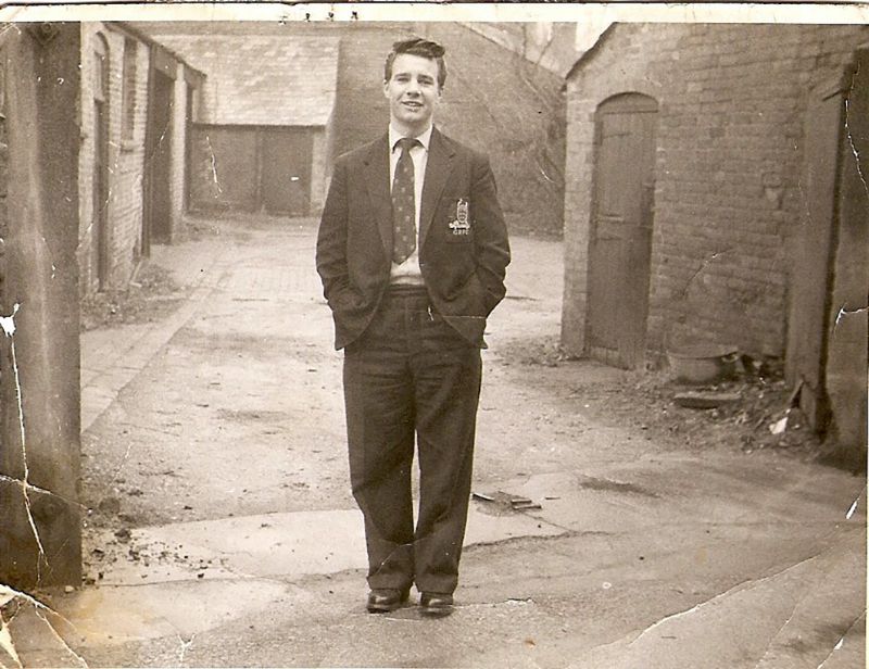 A proud Mickey Booth in his Gloucester blazer