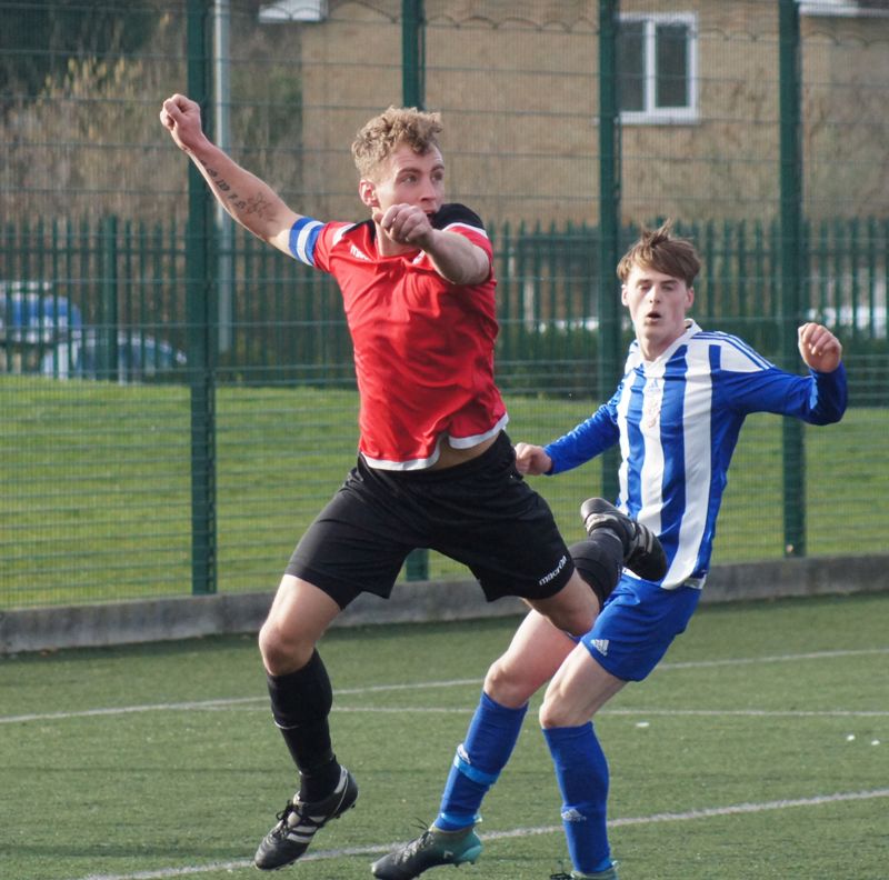 Action from the Division One clash between Dowty Dynamos and Shurdington Rovers