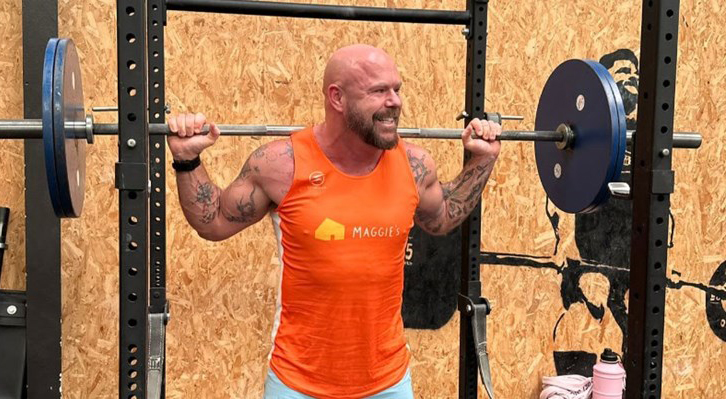 Weightlifter Tom Blackburn is raising money for Maggie’s