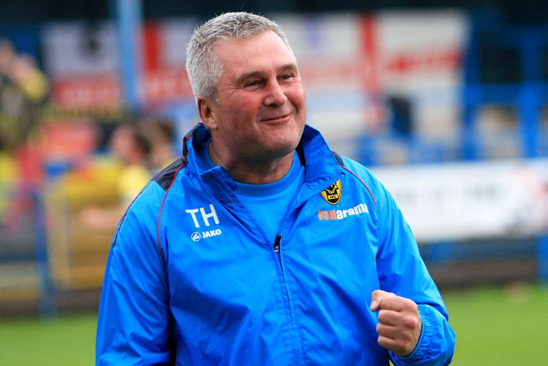 Tim Harris after Gloucester’s win at Stalybridge. Picture, Neil Phelps