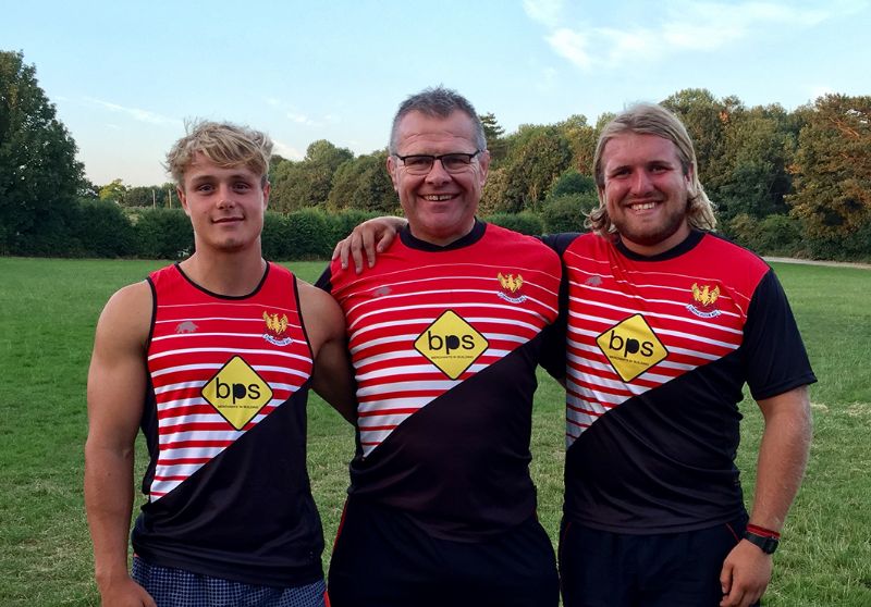 From left, Harry Cochrane, Andy Deacon and Luke Stratford