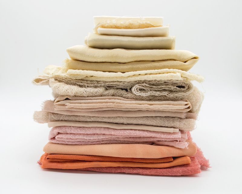 Naturally dyed fabrics