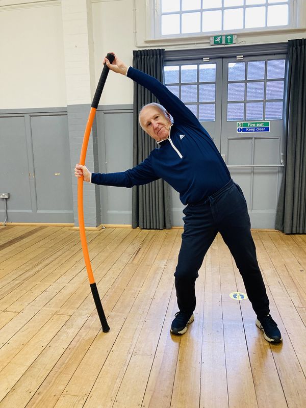 Stick mobility seeks to improve a person’s flexibility, strength and coordination
