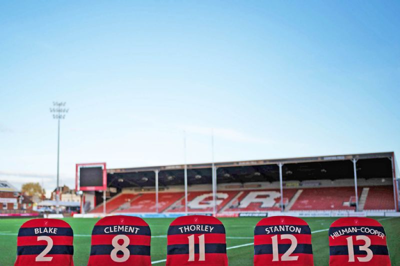 Ollie Thorley, Louis Hillman-Cooper, Jack Clement, Tom Stanton and Sebastian Blake have all signed their one of a kind custom seat covers for The Pied Piper Appeal