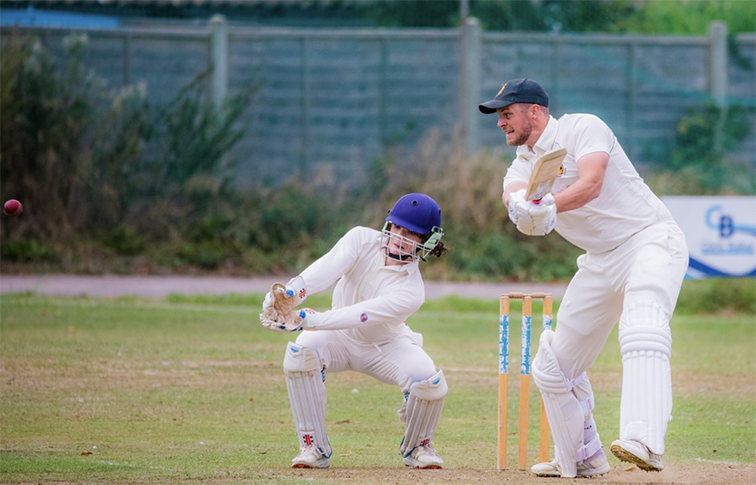 Batsman Alex Ballard. Picture, Kev Humble Photography