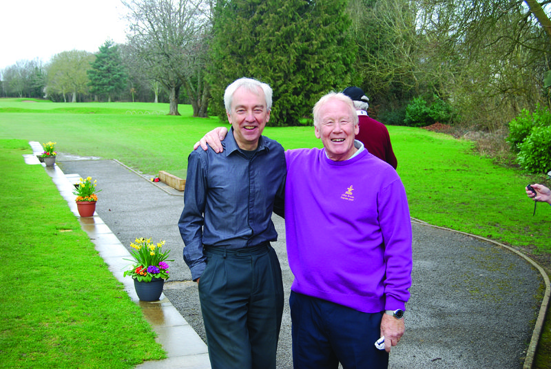 Brian Hutchins (right) with vice-captain Grant McIntosh