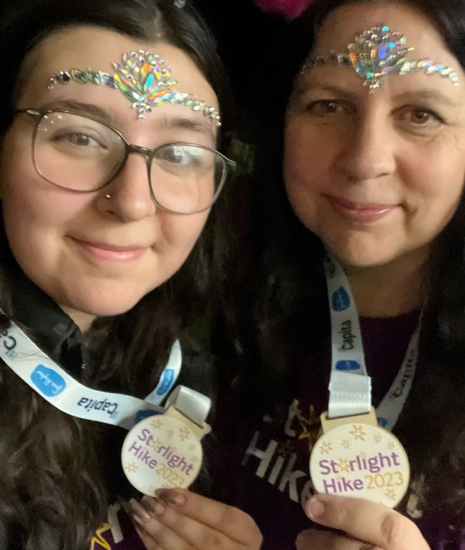 Sian Hart will be taking part in the Sue Ryder Starlight Hike this year