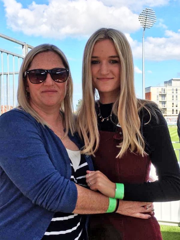 Lottie Oliver with her mum Katie, who served on Bourton Vale’s committee for many years and has been a long-term supporter of the club