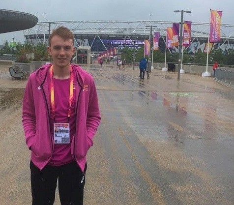 Alex Lane outside the London Stadium