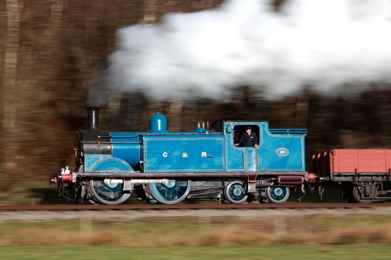 Caley 419 with a freight train. Photo: Ray O’Hara