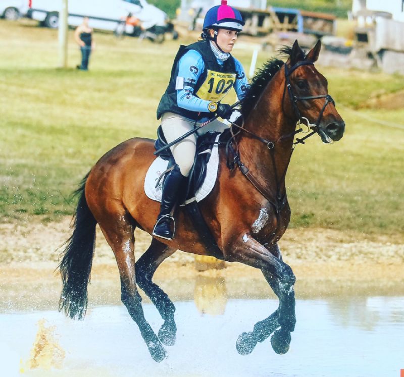 Daisy Wheeler competing in the BRC National Horse Trials Championships in 2016