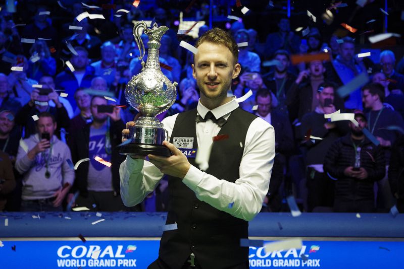 Judd Trump won the Coral World Grand Prix at Cheltenham Racecourse