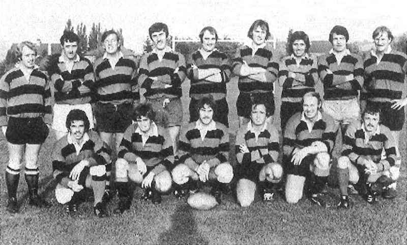 Cheltenham Past and Present XV, back row, from left, Bob Redwood, Andy Hamill, Roger Hosen, John Williams, Adrian Drake, John Hall, Phil Newport-Black, Bernard Capaldi, Phil Davies. Front row, from left, Alan Bunston, Dave Cook, Mike Hyde, Harry Trumble, Peter Tapsell, John Berry