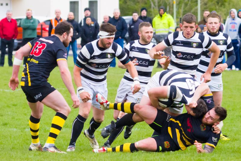 Chris McNeil in the thick of the action for Matson. Picture, Shaun Lafferty